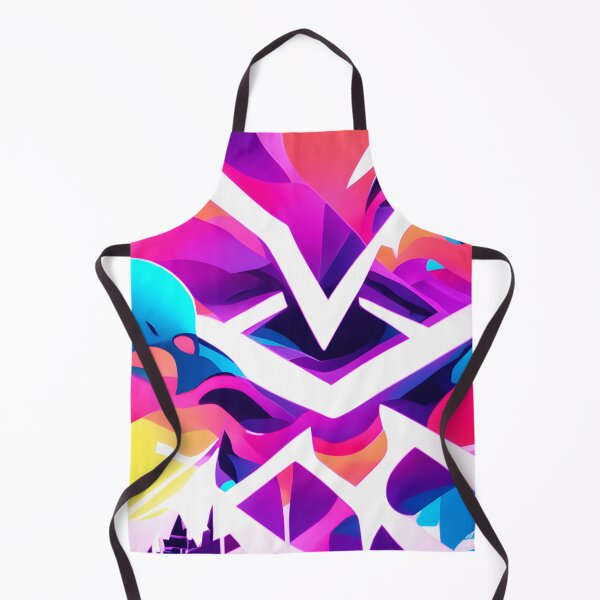 Item preview, Violet V Palace Neon Abstract Pattern designed and sold by nelloryn.