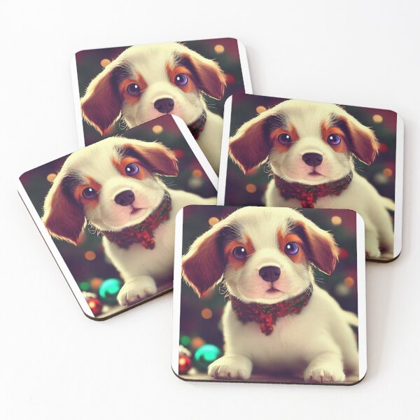 Item preview, Cute puppy at Christmas designed and sold by AnimalArtPhotos.