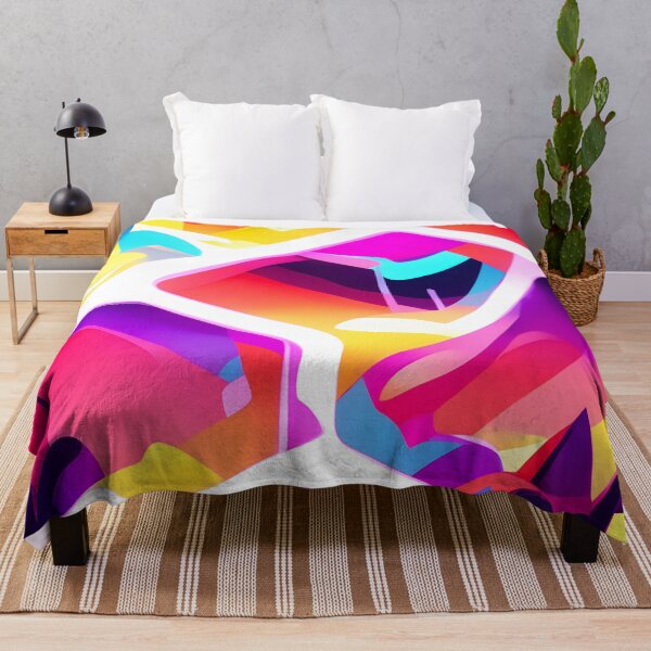 Item preview, Tropical Sunset Paradise Neon Abstract Pattern designed and sold by nelloryn.