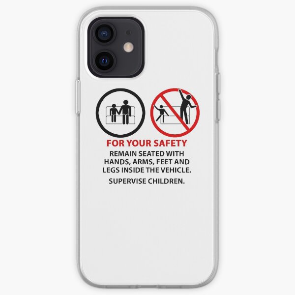 For Your Safety - No Dancing Warning (Stacked) iPhone Soft Case
