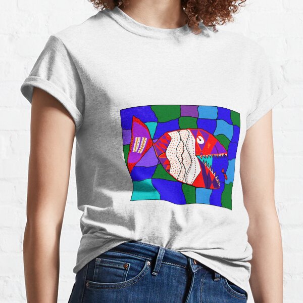 Deadly Designed Piranha Fish - by Alex Classic T-Shirt