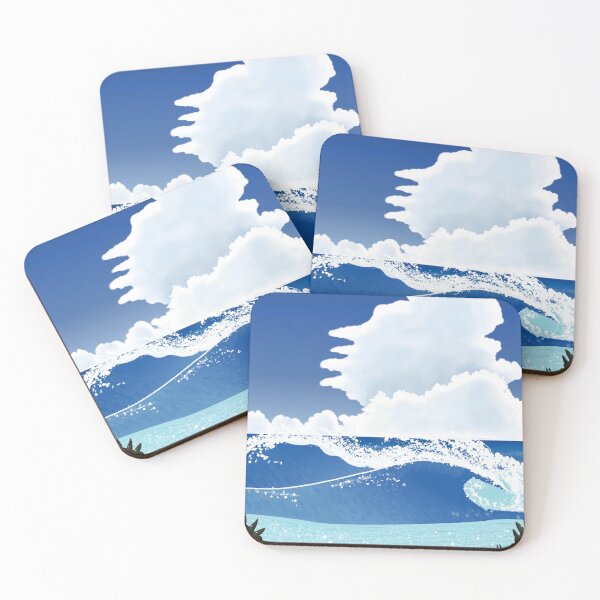 Item preview, the big wave (city pop inspired art)   designed and sold by Katie Kuhlmann.