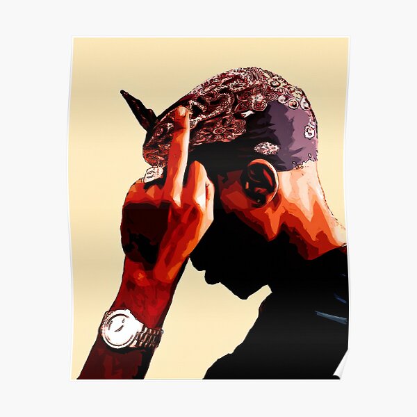 2Pac Tupac Poster Art mural Poster