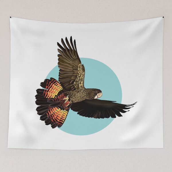 Item preview, Red Tailed Black Cockatoo - Design 1 designed and sold by Esti Nagy.