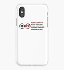 For Your Safety - No Dancing Warning iPhone Case/Skin