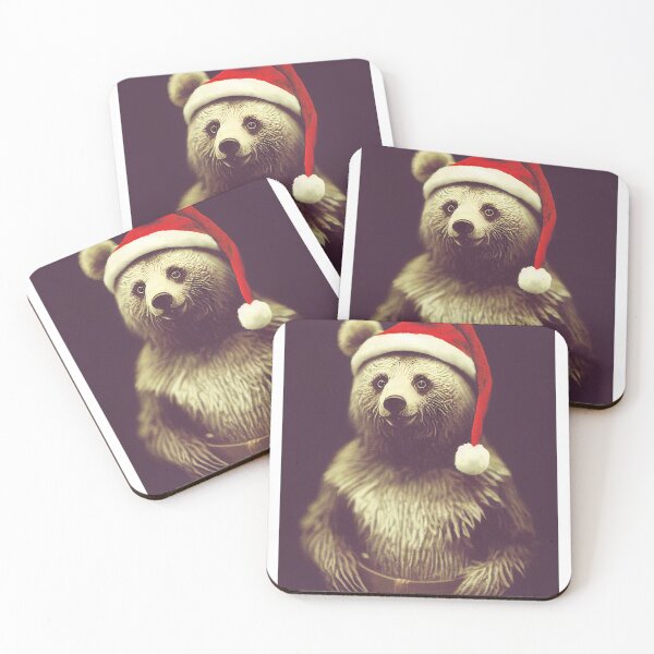 Item preview, Santa Clause bear at Christmas designed and sold by AnimalArtPhotos.