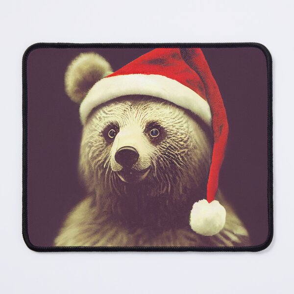 Item preview, Santa Clause bear at Christmas designed and sold by AnimalArtPhotos.