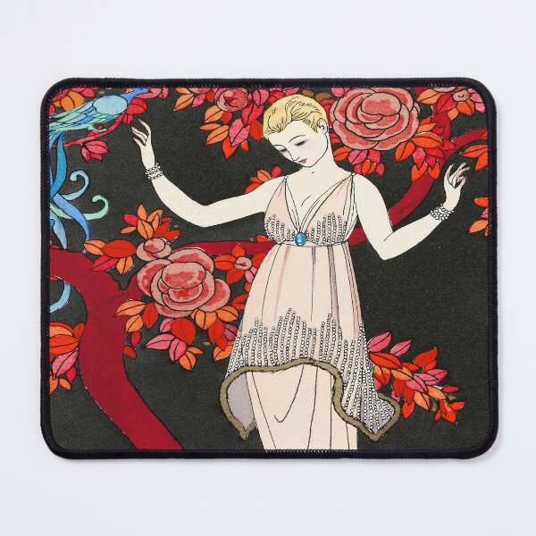 Item preview, Robe du soir de Doeuillet Evening Dress Fashion illustration by George Barbier Art Deco Exhibition designed and sold by Tamas Das.