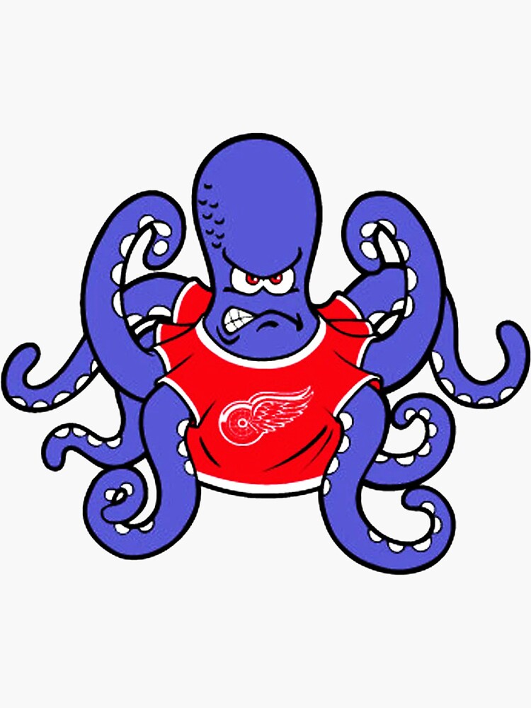 NHL Detroit Red Wings The Octopus Mascot Art Poster Print