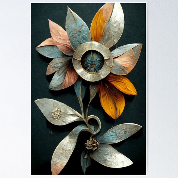 Item preview, Metal Flower design idea designed and sold by WeddingPrint.