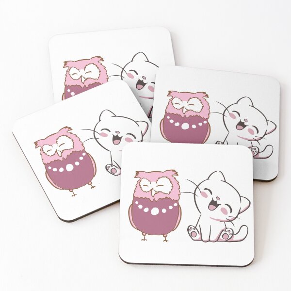 Item preview, A Cat And An Owl sticker  designed and sold by Artezia.