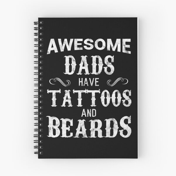Item preview, Awesome Dads Have Tattoos and Beards Funny Fathers Day designed and sold by Abaddon-art.
