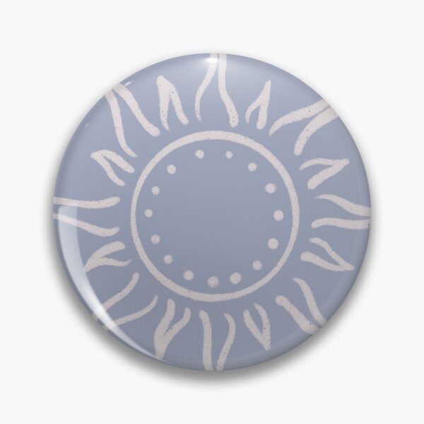 Artikelvorschau, Cute Boho Sun Pattern Bohemian Aesthetic In Muted Colors Pigeon Blue entworfen und verkauft von scorpiolane.