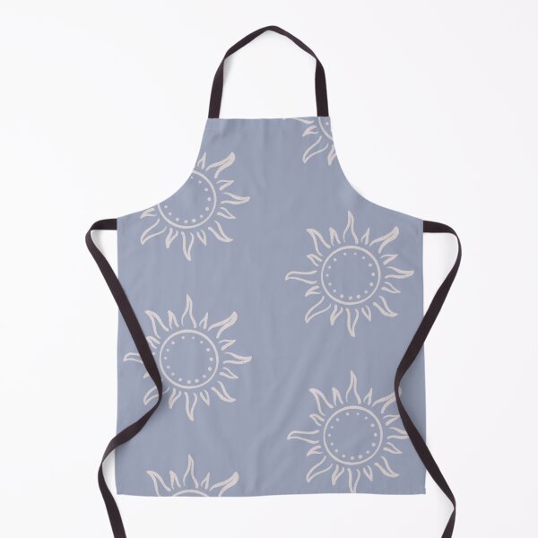 Aperçu de l'œuvre Cute Boho Sun Pattern Bohemian Aesthetic In Muted Colors Pigeon Blue créée et vendue par scorpiolane.