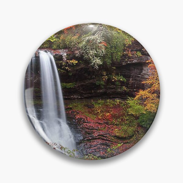 Item preview, Autumn at Dry Falls - Highlands NC Waterfalls Art Print designed and sold by juliawebbsie.