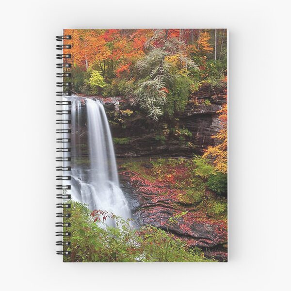 Item preview, Autumn at Dry Falls - Highlands NC Waterfalls Art Print designed and sold by juliawebbsie.