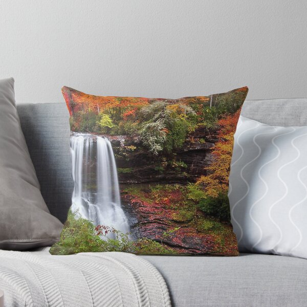 Item preview, Autumn at Dry Falls - Highlands NC Waterfalls Art Print designed and sold by juliawebbsie.