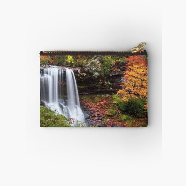 Item preview, Autumn at Dry Falls - Highlands NC Waterfalls Art Print designed and sold by juliawebbsie.