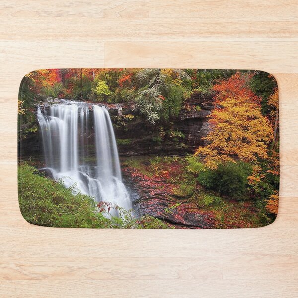 Item preview, Autumn at Dry Falls - Highlands NC Waterfalls Art Print designed and sold by juliawebbsie.