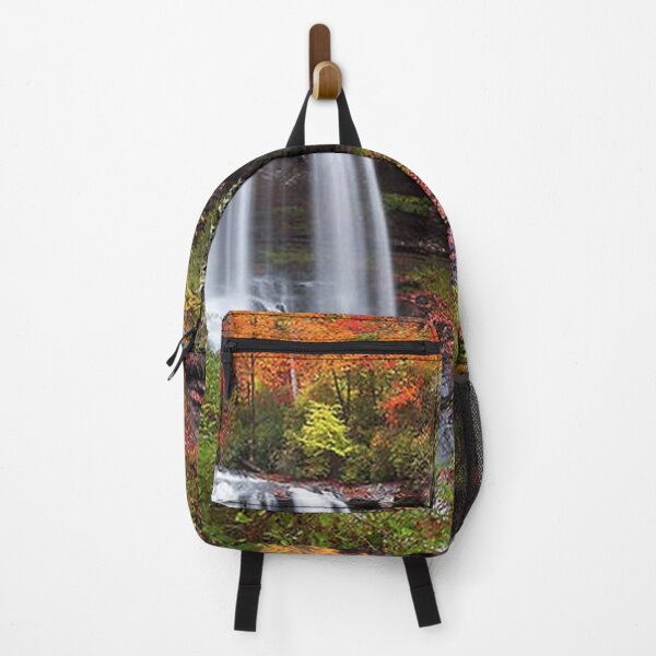 Item preview, Autumn at Dry Falls - Highlands NC Waterfalls Art Print designed and sold by juliawebbsie.