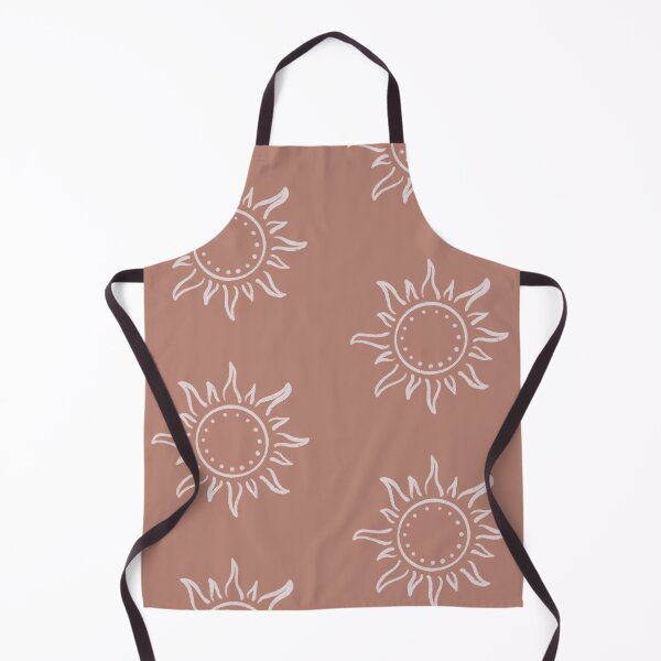 Aperçu de l'œuvre Cute Boho Sun Pattern Bohemian Aesthetic In Muted Colors Cantaloupe créée et vendue par scorpiolane.