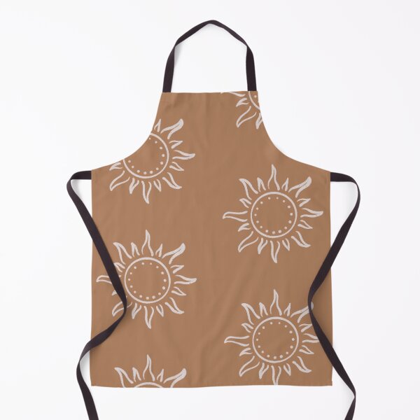 Aperçu de l'œuvre Cute Boho Sun Pattern Bohemian Aesthetic In Muted Colors Caramel créée et vendue par scorpiolane.