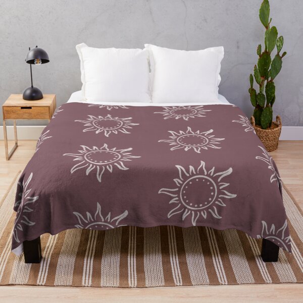 Item preview, Cute Boho Sun Pattern Bohemian Aesthetic In Muted Colors Mulberry designed and sold by scorpiolane.