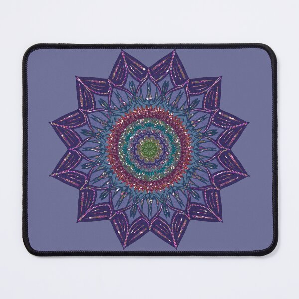 Item preview, Purple Glitter Star Mandala designed and sold by Jane Izzy Designs.