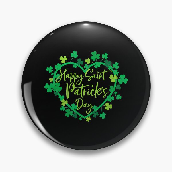 Aperçu de l'œuvre Happy Saint Patrick's Day Cute Lucky Heart Shamrock créée et vendue par Abaddon-art.