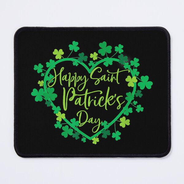 Item preview, Happy Saint Patrick's Day Cute Lucky Heart Shamrock designed and sold by Abaddon-art.