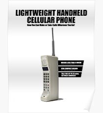 80er Jahre Serie Retro Handy Poster