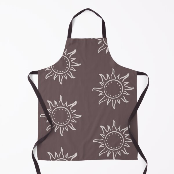 Aperçu de l'œuvre Cute Boho Sun Pattern Bohemian Aesthetic In Muted Colors Walnut Brown créée et vendue par scorpiolane.
