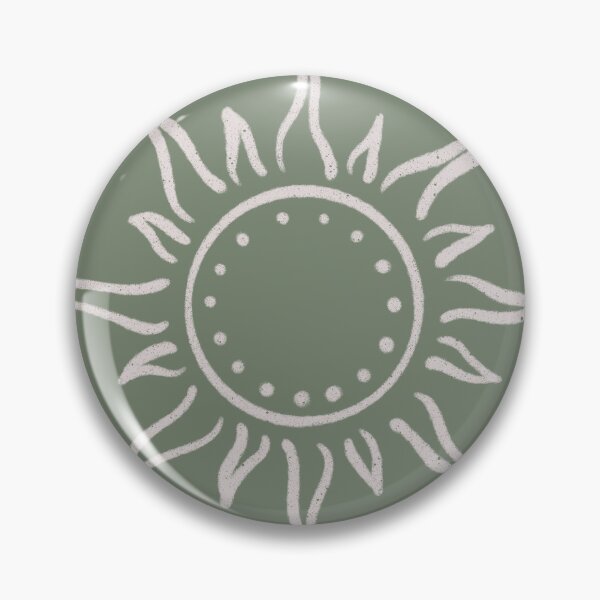 Item preview, Cute Boho Sun Pattern Bohemian Aesthetic In Muted Colors Green designed and sold by scorpiolane.