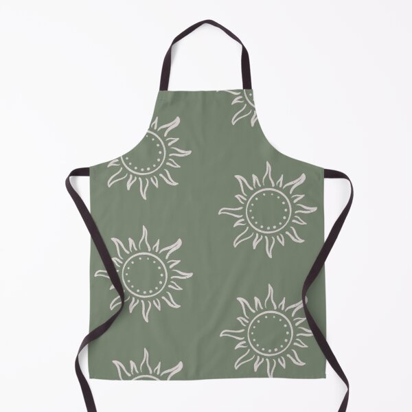 Aperçu de l'œuvre Cute Boho Sun Pattern Bohemian Aesthetic In Muted Colors Green créée et vendue par scorpiolane.