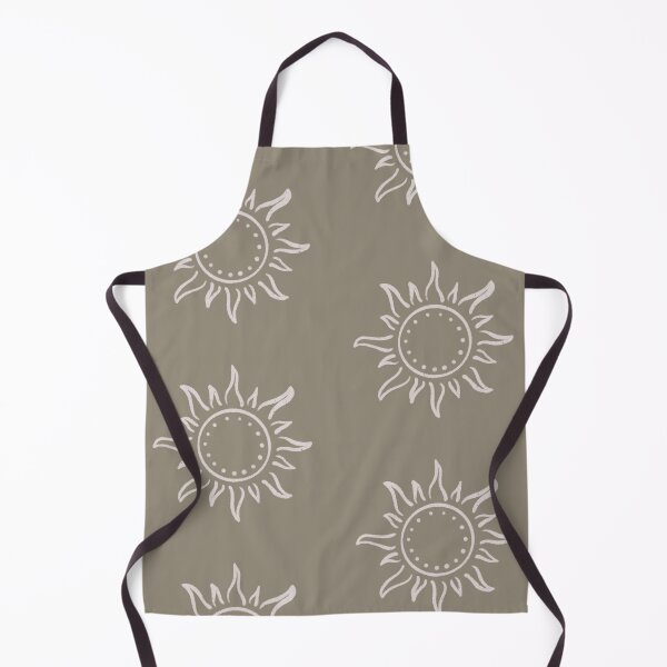 Aperçu de l'œuvre Cute Boho Sun Pattern Bohemian Aesthetic In Muted Colors Muted Green créée et vendue par scorpiolane.