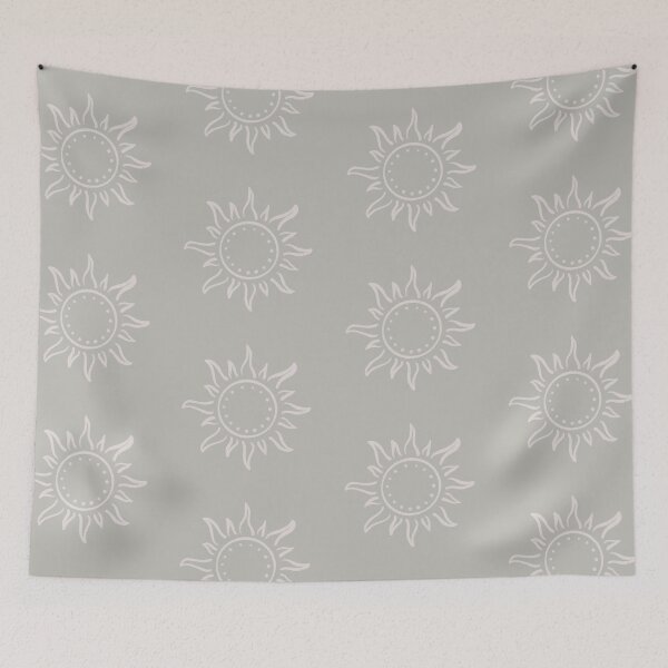 Item preview, Cute Boho Sun Pattern Bohemian Aesthetic In Muted Colors Pale Green designed and sold by scorpiolane.