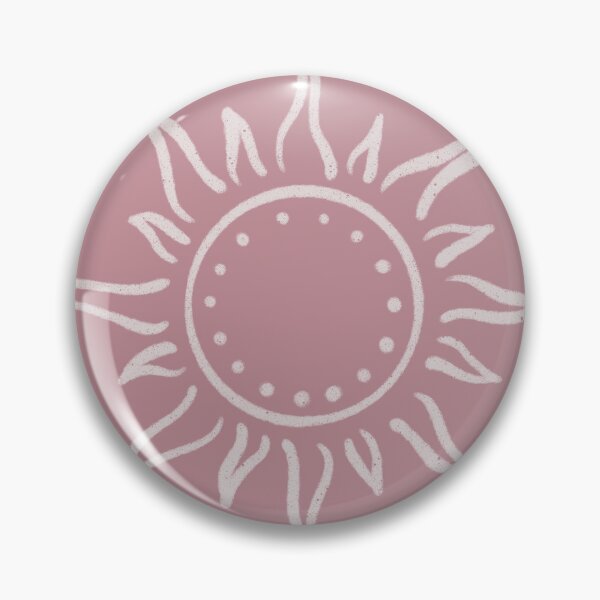 Artikelvorschau, Cute Boho Sun Pattern Bohemian Aesthetic In Muted Colors Deep Pink entworfen und verkauft von scorpiolane.