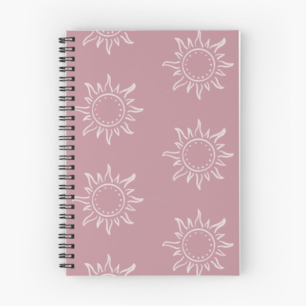 Item preview, Cute Boho Sun Pattern Bohemian Aesthetic In Muted Colors Deep Pink designed and sold by scorpiolane.