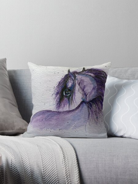 Aperçu de l'œuvre Aquarelle cheval créée et vendue par Isabelle Audoin.