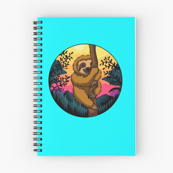 Item preview, sloth climb tree sunset retro designed and sold by Fine Art California.