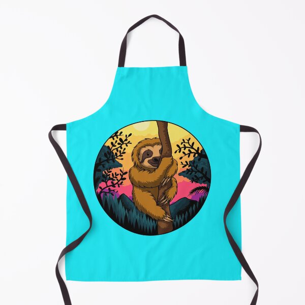Item preview, sloth climb tree sunset retro designed and sold by Fine Art California.