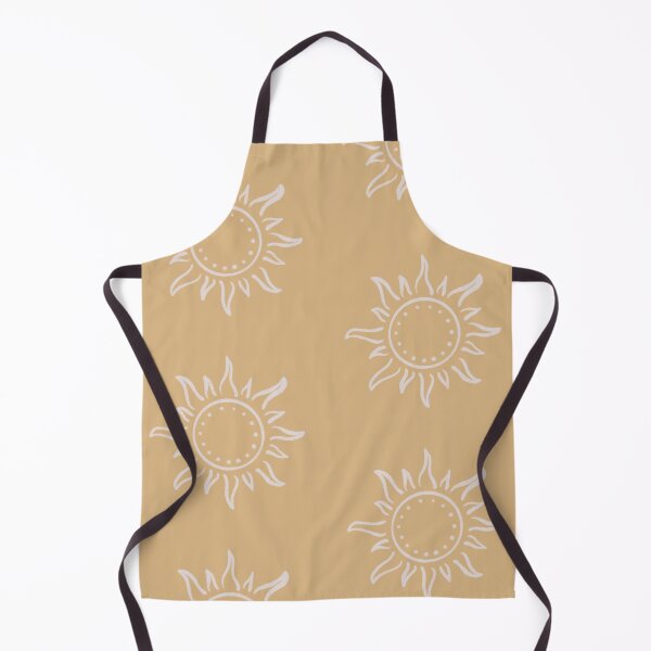 Aperçu de l'œuvre Cute Boho Sun Pattern Bohemian Aesthetic In Muted Colors Honey Yellow créée et vendue par scorpiolane.