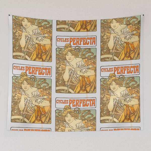 Item preview, Cycles Perfecta by Alphonse Mucha Vintage Museum Exhibition designed and sold by Tamas Das.