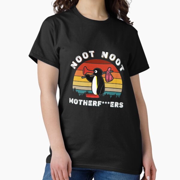 Vista previa del artículo con la obra «Noot Noot Pingu Camisa Noot Meme Regalo», diseñado y vendido por JAMIEDICUS.