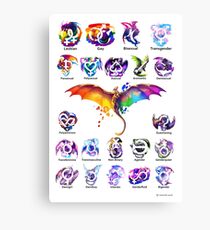 Pride Dragons - Version Two Canvas Print