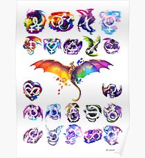 Pride Dragons - Version One Poster
