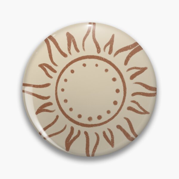 Artikelvorschau, Cute Boho Sun Pattern Bohemian Aesthetic In Muted Colors Brown & Muted Yellow entworfen und verkauft von scorpiolane.