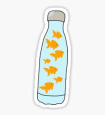 fish water bottle Sticker