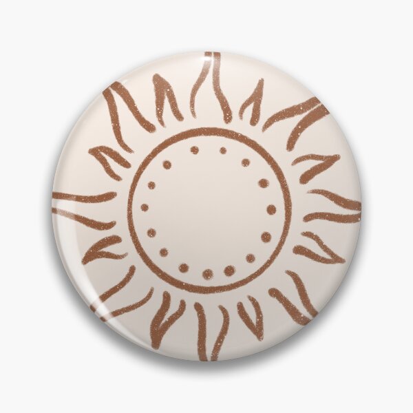 Artikelvorschau, Cute Boho Sun Pattern Bohemian Aesthetic In Muted Colors Cream & Brown entworfen und verkauft von scorpiolane.