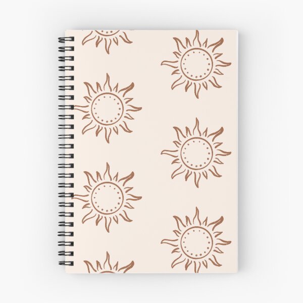 Item preview, Cute Boho Sun Pattern Bohemian Aesthetic In Muted Colors Cream & Brown designed and sold by scorpiolane.